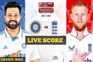 Ind vs Eng 1st test live score